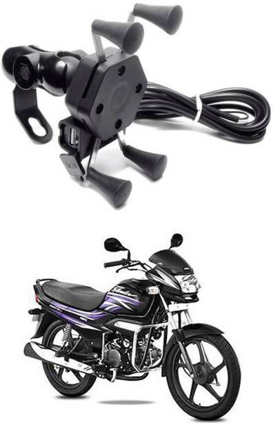 Enfield Works X-Grip Mobile Holder With USB Charger For Bike EW-451 Bike Mobile Holder