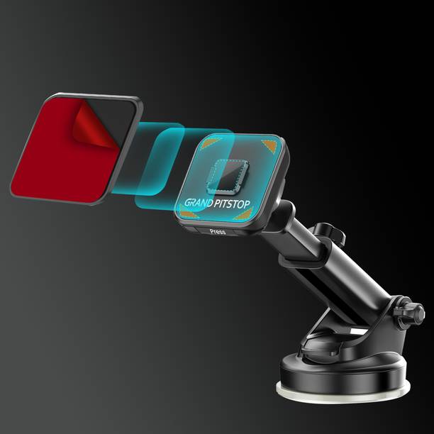 GrandPitstop Quick Lock GEN-1 with in-built MAGNETIC LOCK Car Dashboard Mobile Holder Bike Mobile Holder