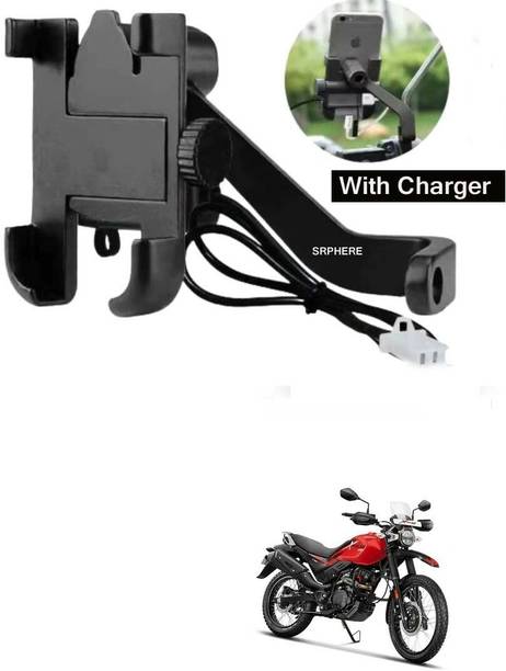 SRPHERE Aluminum Alloy C2 Waterproof bike mobile holder With Charger For XPulse 200 Bike Mobile Holder