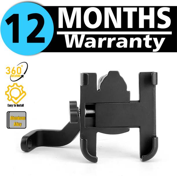 एटोरे Rear View Mirror Mount Mobile Phone Holder Solid Aluminium Cell Phone बाइक मोबाइल होल्डर