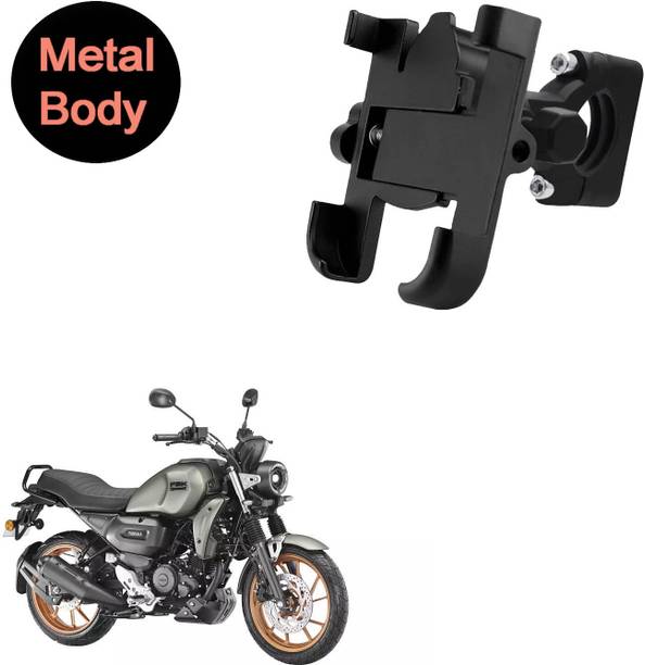 Vagary 360 Degree Metal Body Universal Mobile Holder for Yamaha FZ X Bike Mobile Holder