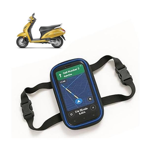 GOSHIV-car and bike accessories Scooter/Scooty Mobile Holder for Activa i Bike Mobile Holder