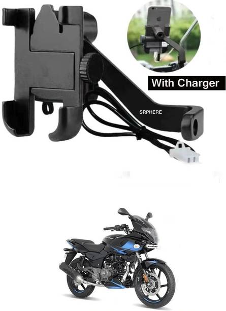 SRPHERE Aluminum Alloy C2 Waterproof bike mobile holder With Charger For Pulsar 220 F Bike Mobile Holder
