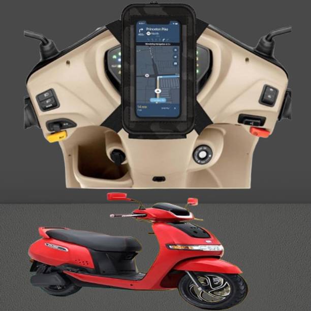Hench Mobile Holder Pouch Bag for Scooty Activa Jupiter Ola All Scooter 8 Inch-91 Bike Mobile Holder
