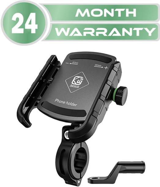 ASRYD Jaw Grip Aluminium Alloy without charger 360° Rotation Handlebar & Mirror Mount Bike Mobile Holder