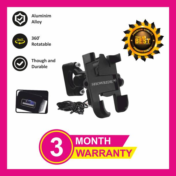 Huims Aluminum Alloy Bicycle Motorcycle Phone Holder Bracket Mobile Mount Bike Mobile Holder