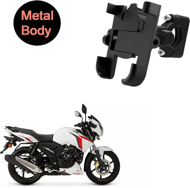 वैगेरी 360 Degree Metal Body Universal Mobile Holder for TVS Apache RTR 160 बाइक मोबाइल होल्डर