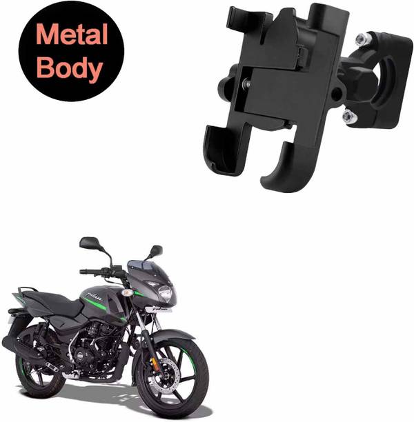 Vagary 360 Degree Metal Body Universal Mobile Holder for Bajaj Pulsar 125 Bike Mobile Holder