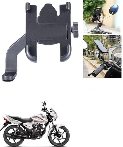 Hench Mirror Fitting Metal Mobile Holder For Honda CB Bike Mobile Holder