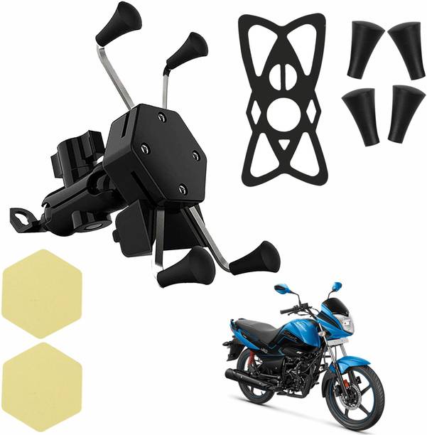 ASRYD X-Grip Bike Mobile Charger & Phone Holder (5V-2A Black) -Hero I-Smart Bike Mobile Holder