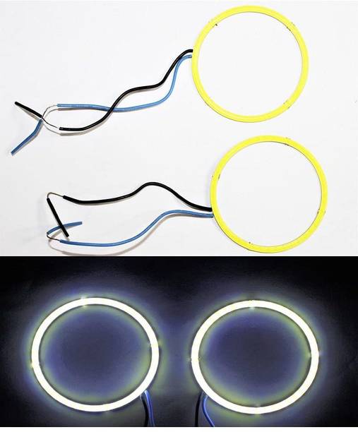 LgaBike White Angel Eyes Ring Light for KTM RC 125/200/390 Headlight Projector Lens