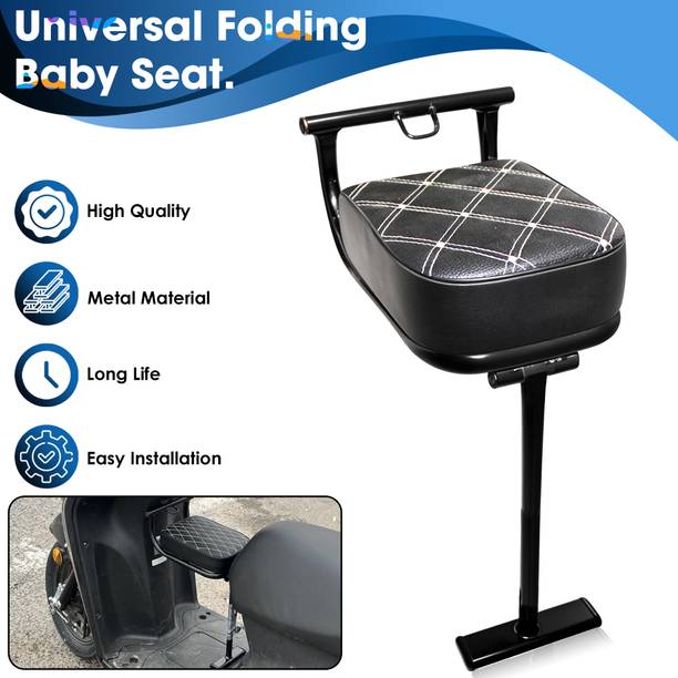 Otoroys Universal Folding Baby Seat Compatible for All Scooty Single Bike एकल बाइक सीट कवर Universal For Bike, TVS, Hero, Suzuki, Honda Activa 125, Activa 4G, Activa 5G, Activa 6G, Access 125, Destini 125, Jupiter, Destini 125  के लिए