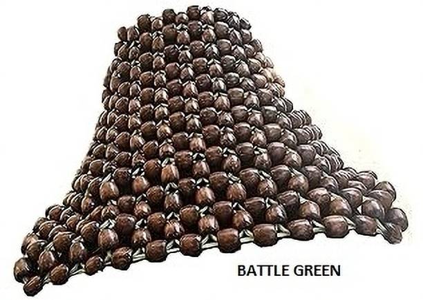Q1 Beads Wooden cushion Gel pad for all the Bike BATTLE GREEN Single Bike Seat Cover For Royal Enfield Battle Green