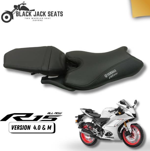 blackjackseats R15 V4/M Plain Black Seat Cover Split Bike Seat Cover For Yamaha R15