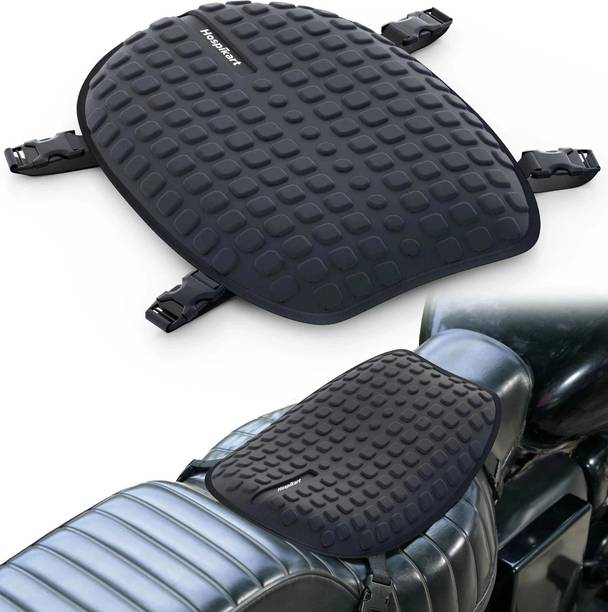 HOSPIKART Premium Gel Motorcycle Seat Cushion - Tailbone & Sit Bone Support Single Bike Seat Cover For Universal For Bike Passion