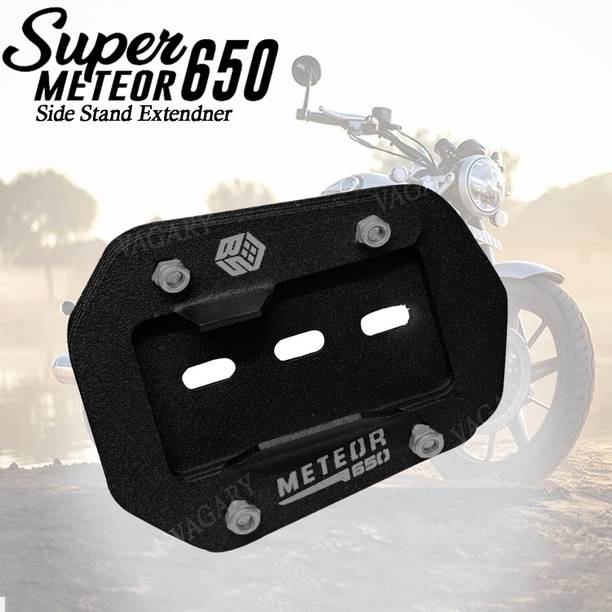 Vagary Super Meteor 650 Stainless Steel Bike Side Stand Extender /Kickstand Pad Bike Side Stand