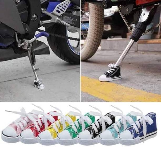 Shreeji Accessorie Side Stand Canvas Shoes Side Stand Bicycle Kickstand Stand Pad Foot Cover Bike Side Stand
