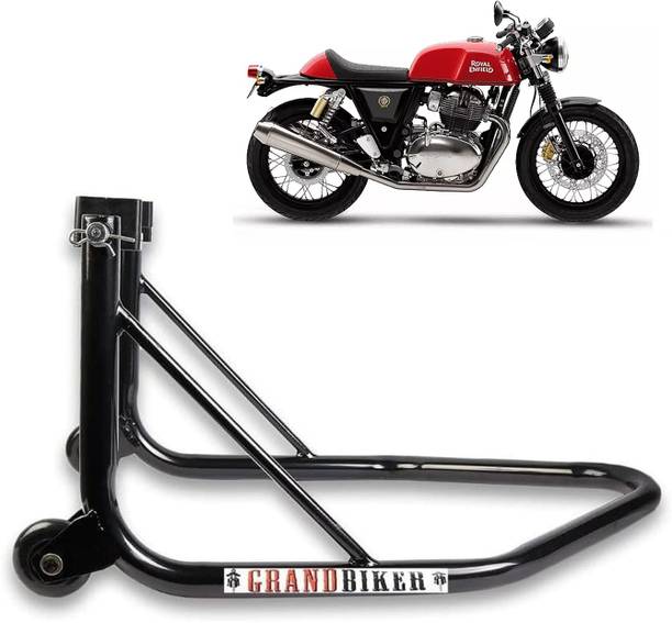 Grandbiker Rear Wheel Paddock for RE continental gt 650 (Black) Bike Storage Stand