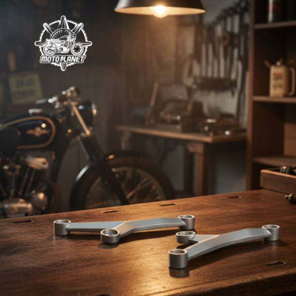 MOTO PLANET MPD-Engine Hanger Bracket Set Left & Right Side for Duke 200-Silver Finish Swing Arm Spool 2mm