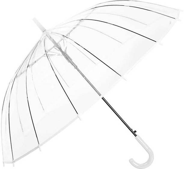 crownsmill Transparent Umbrella Durable Wind-Resistant Umbrella Umbrella