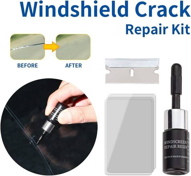 DGW Car Windscreen Crack Repair Kit for Fix Bike Windshield