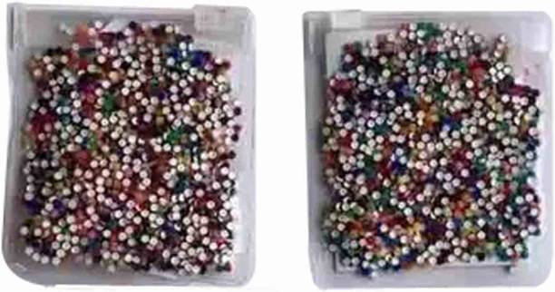 heeva creation Velvet Small Bindi Combo.Size- 000.Colour- Multi.(Pack Of 2). ALL Multicolor Bindis