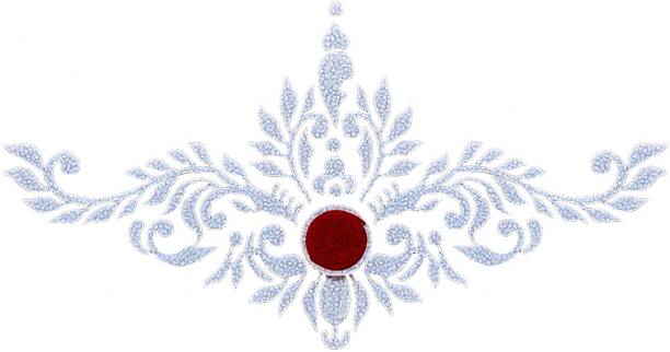 Comet Busters Traditional Bridal Bengali Wedding Bindi for Women (BV1976) Forehead White Bindis