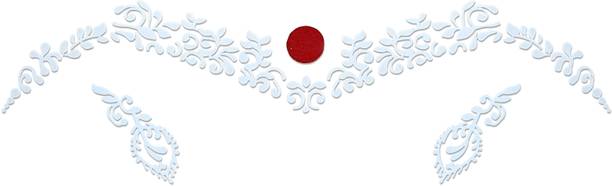 Comet Busters Traditional Bridal Bengali Wedding Bindi For Women Forehead White Bindis