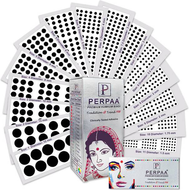 Price History of Perpaa Premium Velvet Sticker Kumkum Black Bindi