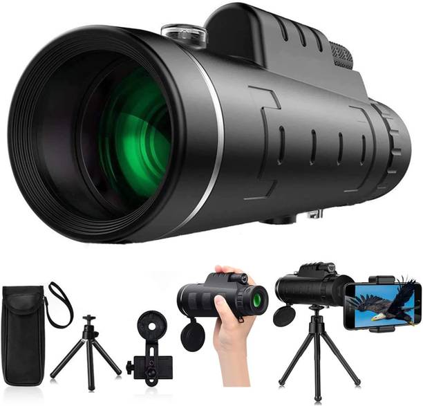 DawnRays 40x60 Portable Monocular Telescope Camping Binocular Lens With Mobile Holder Monocular
