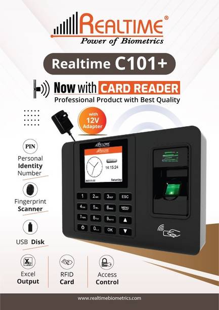 Realtime C101+ Fingerprint Scanner Attendance Biometric Device with Access Control Time & Attendance