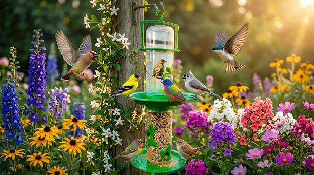 Velvora Living Tube Bird Feeder