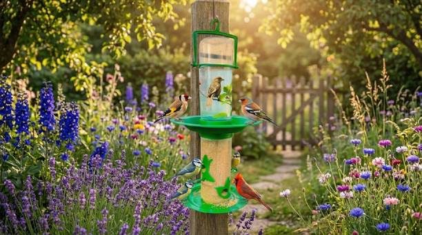 VELVORA LIVING Tube Bird Feeder