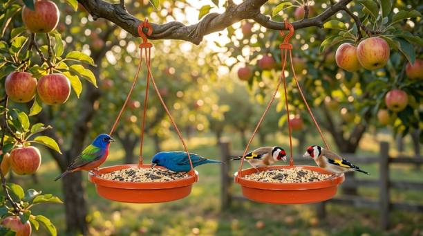 Velvora Living COMBO-4-4---169 Blue Bird Bird Feeder