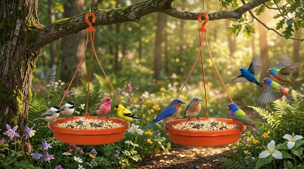 Velvora Living COMBO-4-4---168 Blue Bird Bird Feeder