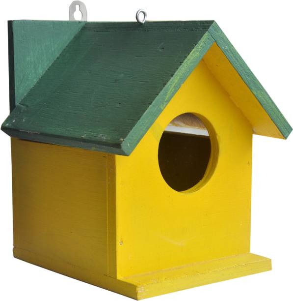 NOV Novaris Enterprise Yellow and Green Bird House Bird House