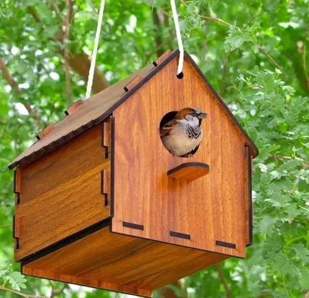 Sohibe Bird House for Sparrow, Budgies & Finches with Air Ventilation Bird House