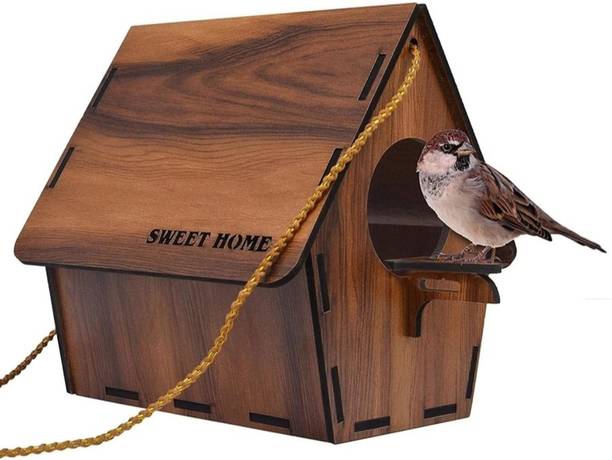 Sohibe DIY Bird House for Sparrow, Budgies & Finches with Air Ventilation Bird House