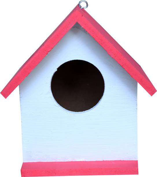 ROSMERTA Bird Nest Hanging Wooden House Bird House Bird House