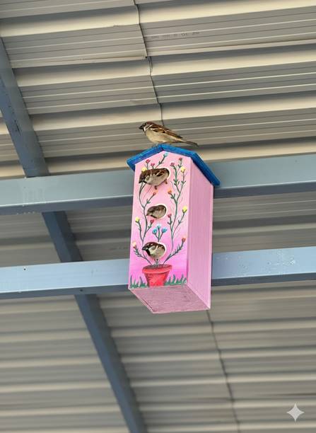 Amijivdaya 3 No Bird Home Color ( i shape ) Bird House