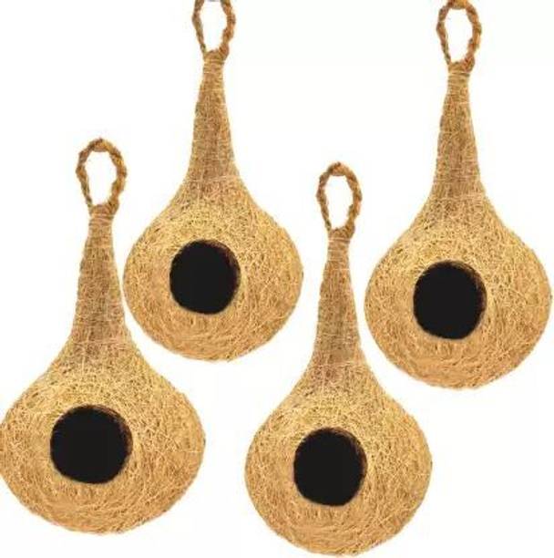 podhghar NATURAL BIRD NEST FOR ALL BIRDS AND SQUIRREL Bird House (pack of 4) Bird House