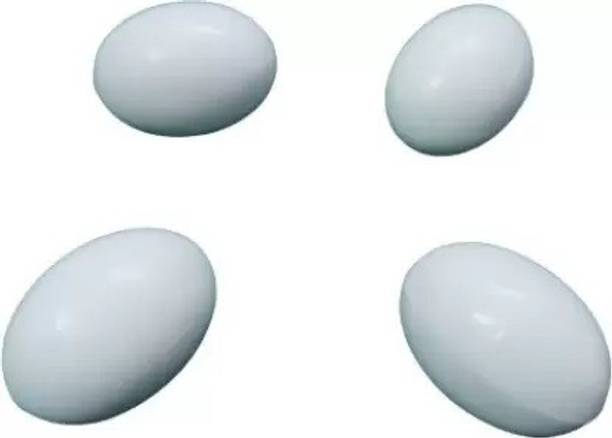 Kapoor Enterprise Plastic Fake Pigeon White Eggs Pigeon Hatching Supplies Artificial Eggs 4 pcs Bird Play Stand