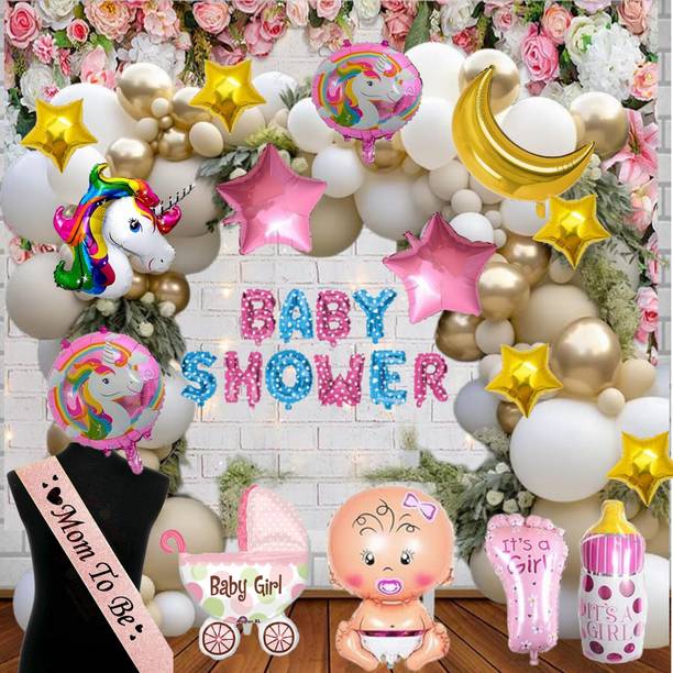 lala balloon Baby Shower Decoration Items - 69Pcs Baby Shower Decorations