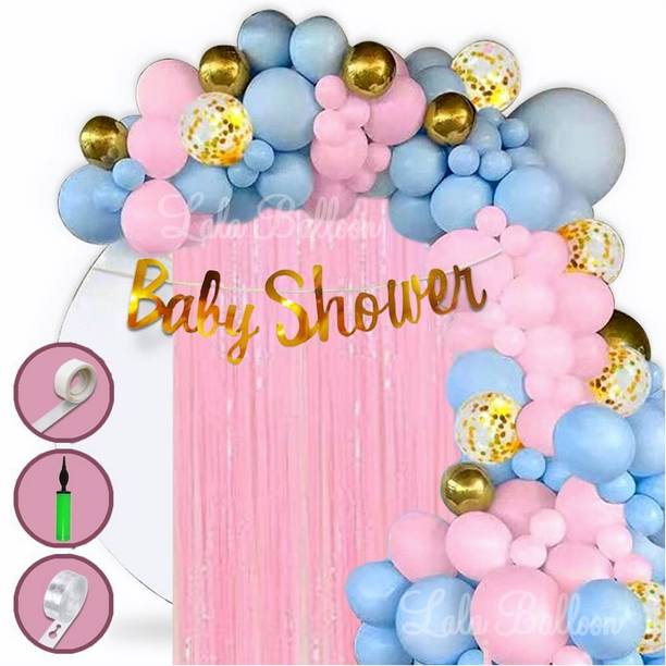 lala balloon Adorable Baby Shower Theme Baby Shower Decoration Combo Kit