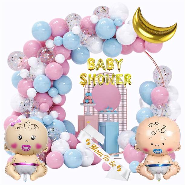 ANILOONS Baby Shower Combo Decoration Kit - Pregnancy Photoshoot Material Items Supplies