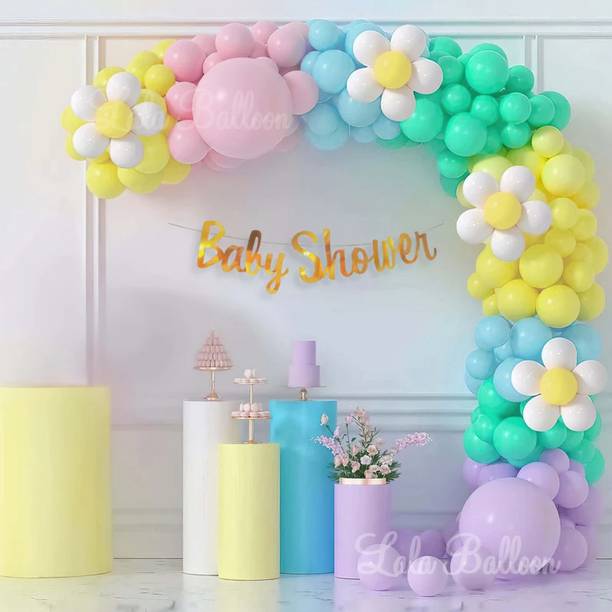 lala balloon Adorable Baby Shower Theme Baby Shower Decoration Combo Kit