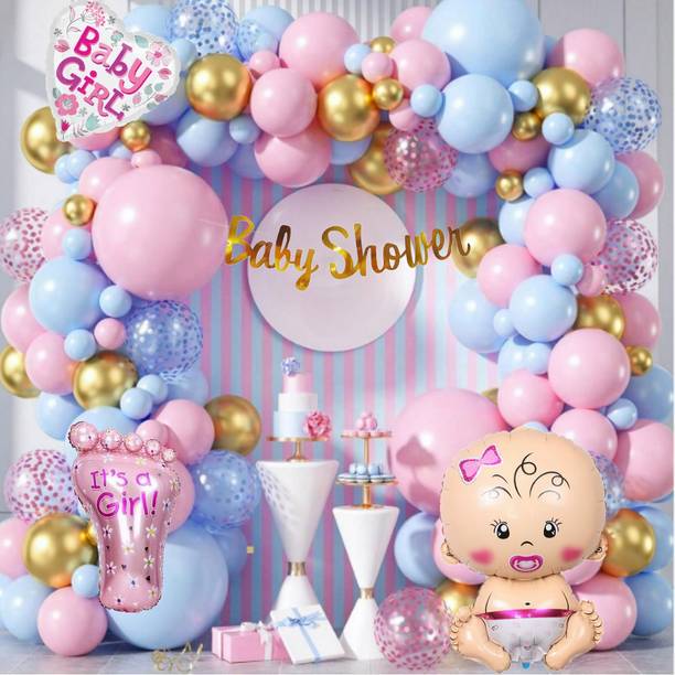 lala balloon Adorable Baby Shower Theme Baby Shower Decoration Combo Kit