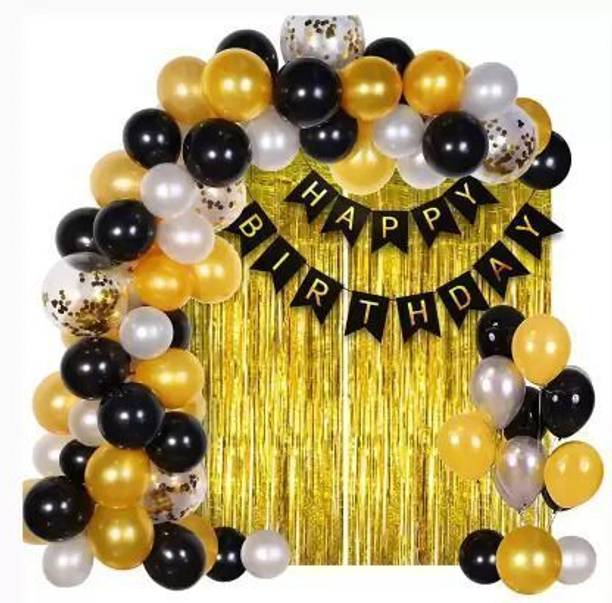 PARTY MIDLINKERZ Printed Happy Birthday Decoration kit Combo - 42 Pcs for Birthday Decor