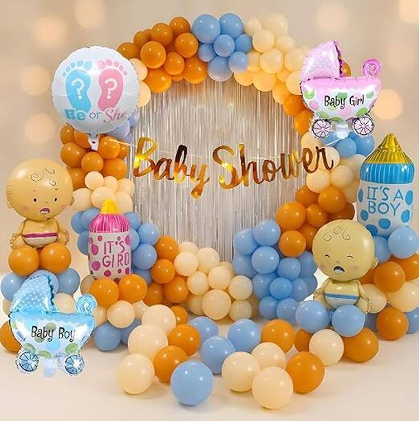 ग्रूवीडुड्ज़ Baby Shower Decoration Items Set-55Pcs