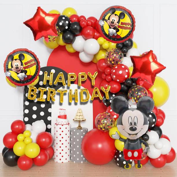 ANILOONS Mickey Mouse Birthday Party Decorations Set.